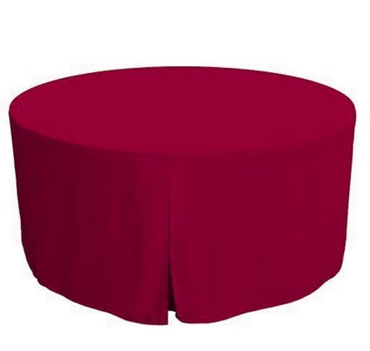 48 Inch Round Polyester Foldable Table Cover Tablecloth Trade show 18 COLOR 48 Inch Round Polyester Foldable Table Cover Tablecloth Trade show 18 COLOR